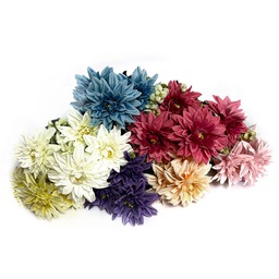 [AZ11542] Flor - ramo de dalia de 5 corolas largo 35cm